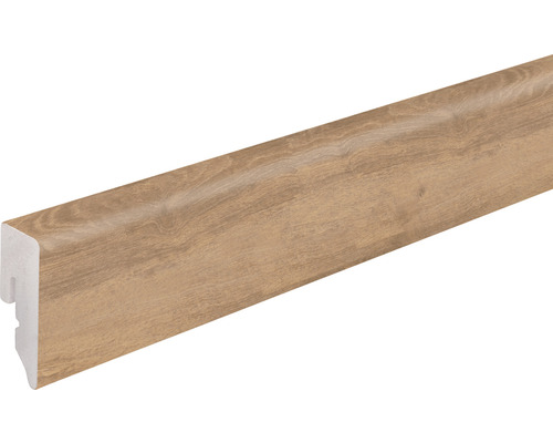 Sockelleiste KU048L1 PVC Eiche mittelbraun 15x38,5x2400 mm Sockelleiste aus Holz