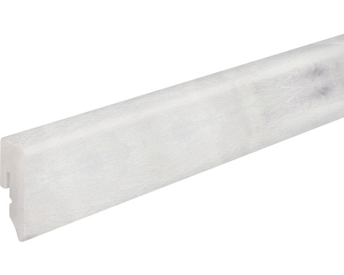 Sockelleiste KU048L1 PVC Eiche polarweiß 15x38,5x2400 mm Dekorleiste aus Kunststoff