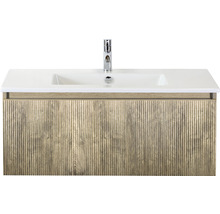 Waschtischunterschrank mit Waschbecken und Armatur