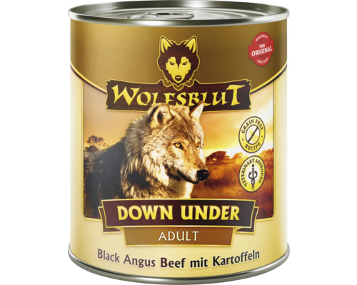 Hundefutter nass WOLFSBLUT Down Under Adult mit wertvollen Superfoods, getreidefrei, Glutenfrei 800 g