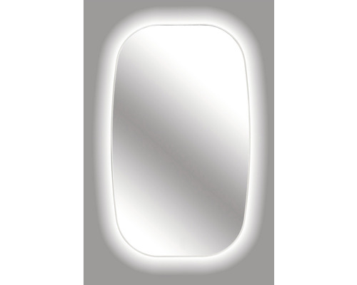 LED-Lichtspiegel Cordia RETRO LINE BACKLIGHT 100x60 cm mit Alurahmen weiß