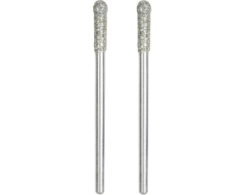 Zwei Diamantbohrer mit Rundkopf
