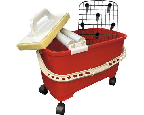 Fliesenwaschset Profi 8-teilig 22 L rot Fliesenwaschset Profi 8-teilig 22 L rot