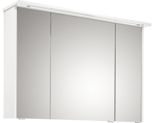 LED-Spiegelschrank Pelipal xpressline 3261 3-türig 105 x 16 x 72 cm weiß