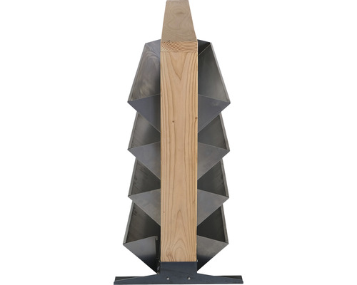 Weihnachtsbaum aus Holz und Metall