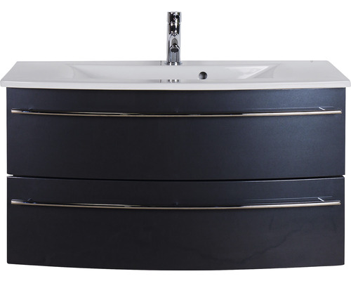 Waschtischunterschrank mit zwei Schubladen und Waschbecken