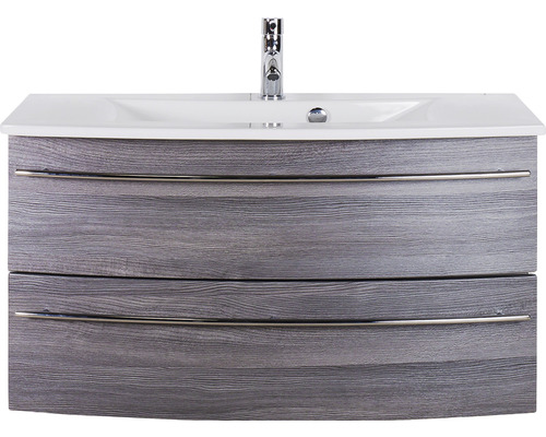 Waschtischunterschrank mit zwei Schubladen und Waschbecken