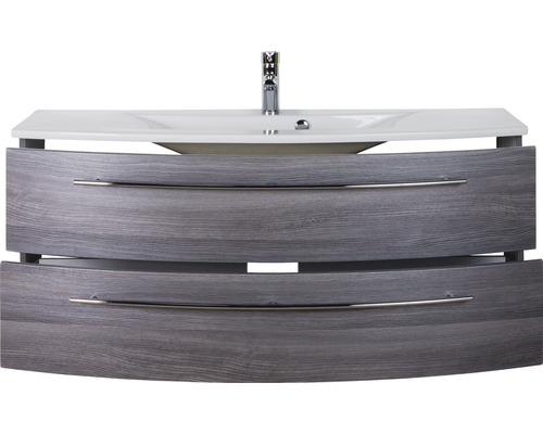 Waschtischunterschrank mit Waschbecken und zwei Schubladen