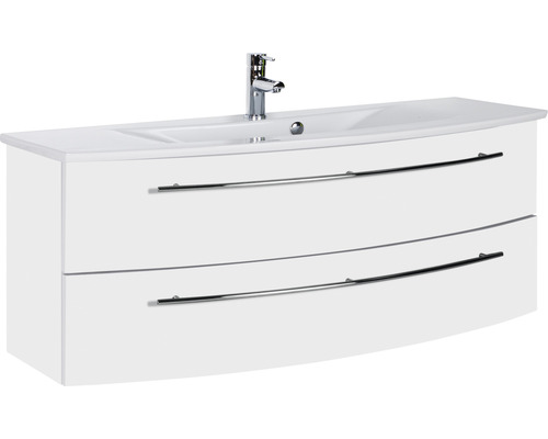 Waschtischunterschrank Marlin 3040 CPWG 3040MK12 90x121x51 cm mit Keramikwaschtisch weiß glanz Waschtischunterschrank Marlin 3040 CPWG 3040MK12 90x121x51 cm mit Keramikwaschtisch weiß glanz