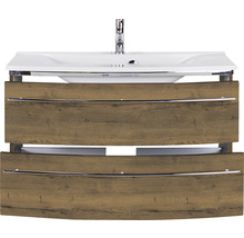 Waschtischunterschrank mit Waschbecken und Armatur