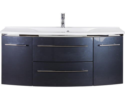 Waschtischunterschrank mit Waschbecken und Armatur