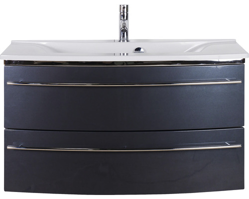 Waschtischunterschrank mit zwei Schubladen und Waschbecken