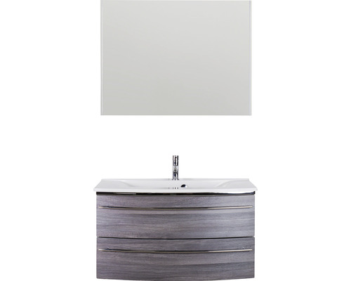 Waschtisch mit Unterschrank und Spiegel für das Badezimmer