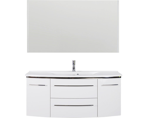 Waschtischkombination mit Unterschrank und Spiegel für das Badezimmer