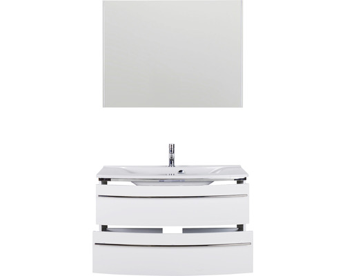 Waschtischkombination mit Spiegel für das Badezimmer