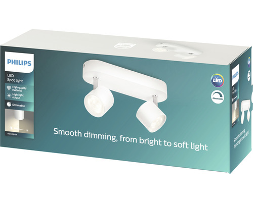 Verpackung einer dimmbaren Philips LED Spotleuchte