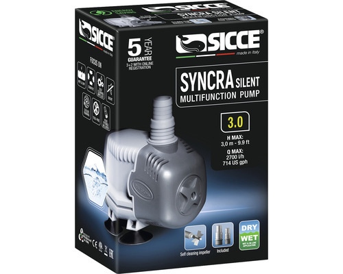Sicce Syncra Silent Multifunktionspumpe im Karton