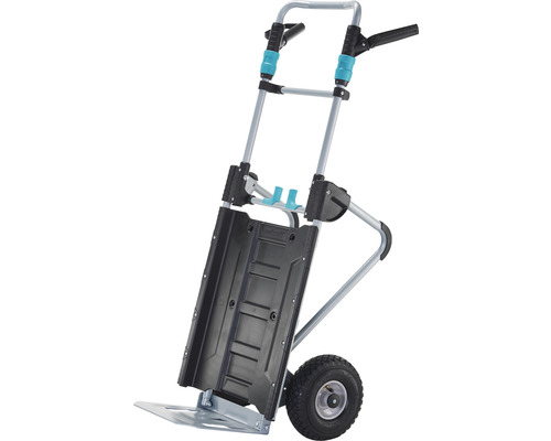 Transportsystem Wolfcraft TS2500 Transportkarre 2- in-1 Schubkarre Sackkarre Sackkarre mit Tragfläche und Rädern