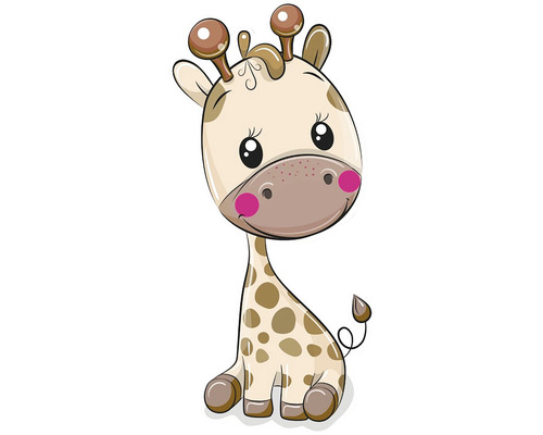 Wandsticker 3D Giraffe 16,5x23 cm