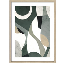 Grafisches Bild mit abstrakten Formen im Rahmen