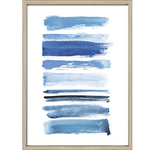 Gerahmtes Bild mit blauen Farbakzenten