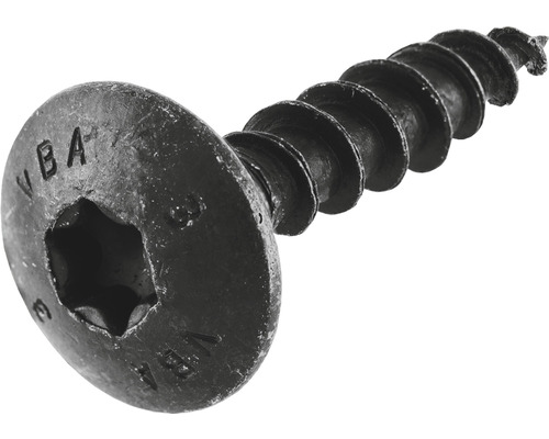 Verbinder suki 7 x 40 x verzinkt anthrazit 50 Stück Schwarze Schraube mit Innensechsrund