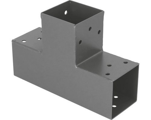 Steckverbinder suki Verlängerung 90° 3 Enden, G, 71 x 71 x 1,8 mm pulverbeschichtet anthrazit 1 Stk.