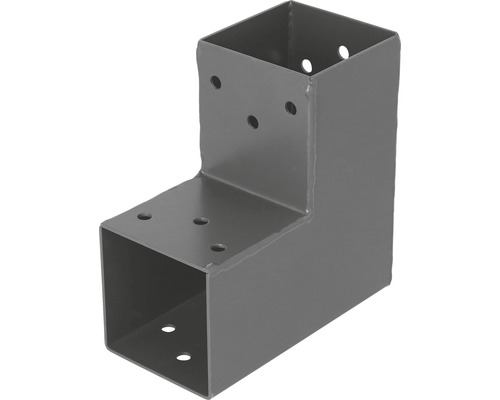 Steckverbinder suki Ecke 90° 2 Enden, A, 71 x 71 x 1,8 mm pulverbeschichtet anthrazit 1 Stk.