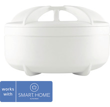 Weißer Rauchmelder zur Verwendung im Smart Home