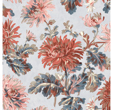 Blumentapete mit Chrysanthemenmuster