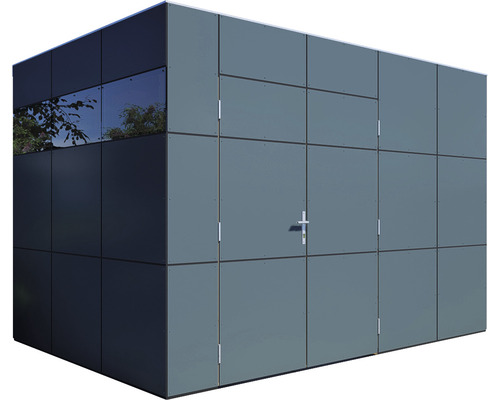 Moderne Gerätebox mit Fenster und Tür