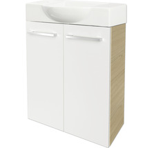 Waschtischunterschrank mit zwei Türen und Waschbecken