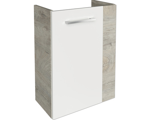Waschbeckenunterschrank mit einer Tür und einem Griff
