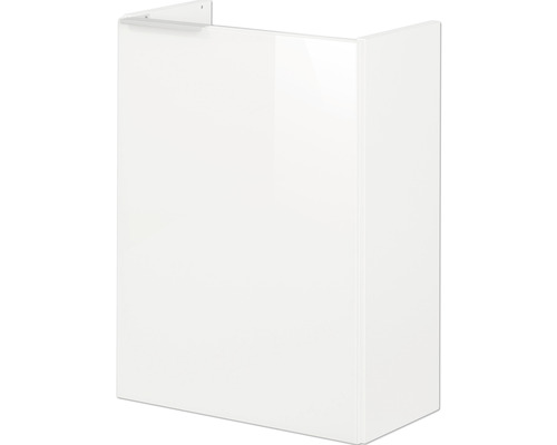 Waschbeckenunterschrank Fackelmann SBC Mini 45 rechts 60x44x24,3 cm ohne Waschbecken weiß glänzend