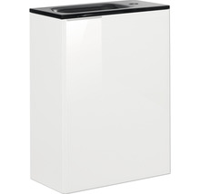Waschtischunterschrank mit schwarzem Waschbecken