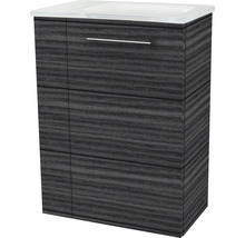 Waschtischunterschrank mit Schubladen und Waschbecken