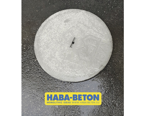 Runde Abdeckung aus Beton