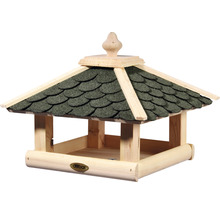 Vogelhaus aus Holz mit Dach