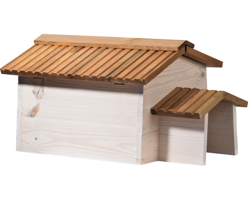 Insektenhotel aus Holz mit Dach