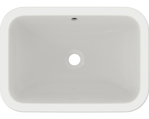 Aufsatzwaschbecken aus Sanitärkeramik, rechteckig mit abgerundeten Ecken