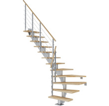 Raumspartreppe mit Holzstufen und Geländer