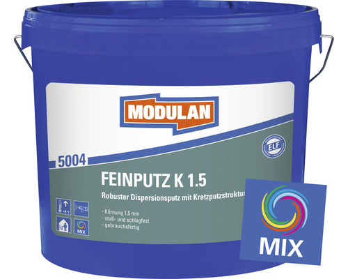 Eimer mit Modulan Feinputz K 1.5 Kratzputz