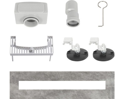Verschiedene Sanitärinstallationskomponenten