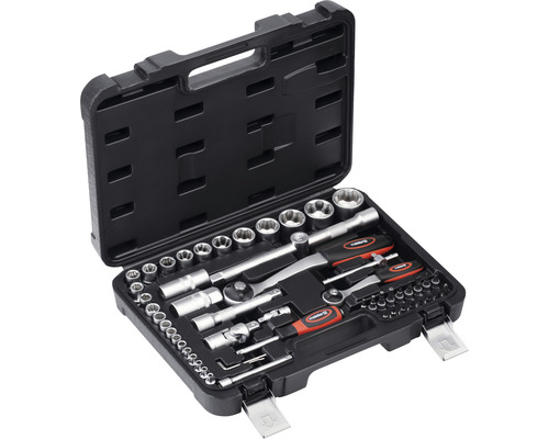 Hilka Steckschlüssel-Set 21-teilig - Metrisch, 3/8 Zoll Antrieb, Mit Ratsche & Stabilem Koffer
