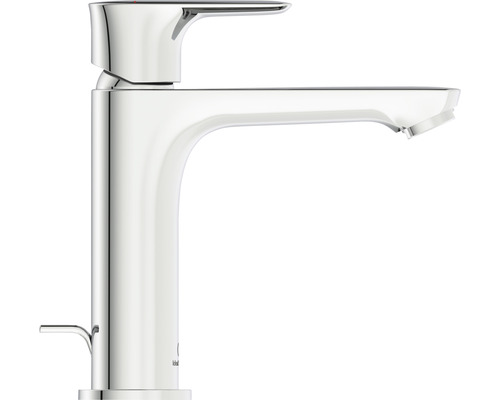 Glänzender Waschtischmischer aus Metall