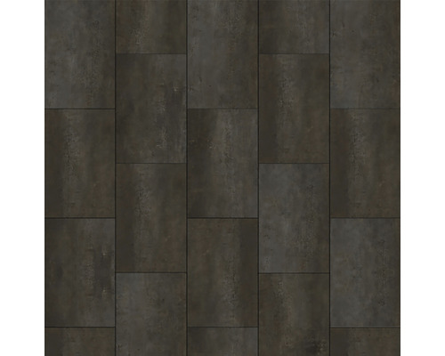 Vinyl-Fliese Dryback Palau dunkelgrau zu verkleben 300x600x2 mm Rechteckige Fliesen in dunkler Optik für Boden und Wand