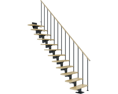 Pertura Mittelholmtreppe Chiron Anthrazit Gerade 75 cm Stabgeländer Ahorn Leimholz Lackiert 13 Stufen / 14 Steigungen Pertura Mittelholmtreppe Chiron Anthrazit Gerade 75 cm Stabgeländer Ahorn Leimholz Lackiert 13 Stufen / 14 Steigungen