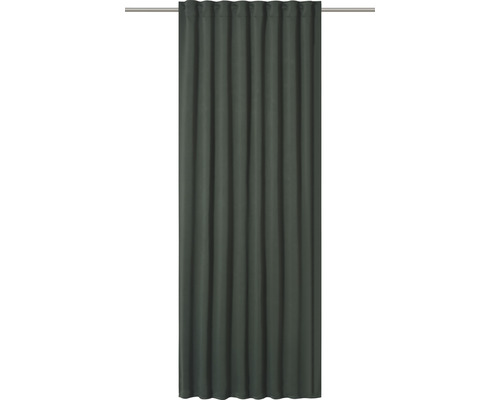 Vorhang mit Universalband Midnight dunkelgrün 140x255 cm