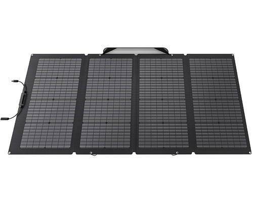 Tragbare Solaranlage im aufgeklappten Zustand
