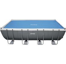 Rechteckiger Pool mit Abdeckung der Marke Intex